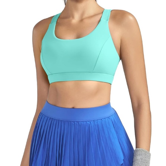 Running Girl Set of Teal, Black, and White Sports Bras - Picture 3 of 15